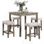 Ensemble de salle à manger 5 pièces Transitional Table et tabourets 4X