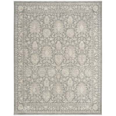 Tapis floral en polyester tissé à la machine Shadows 