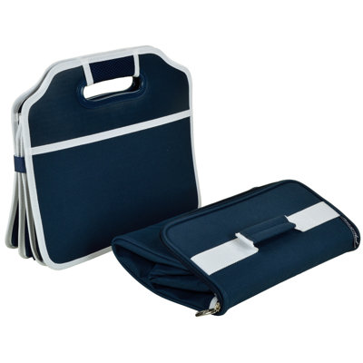 Ensemble 2 pièces de rangement de coffre pliable et glacière