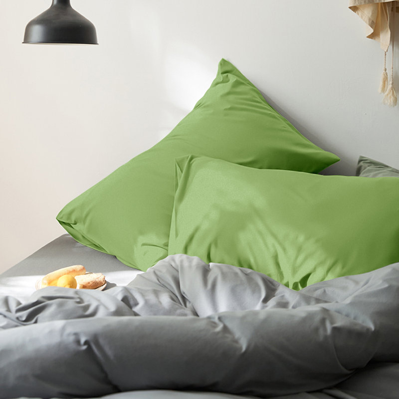 Bed Pillowcases, 1800 Brushed Microfiber Queen Pillow Cases with Envelope Closure - 20x30 Inches - NTBAY, Green