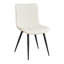 44cm H Cotton Upholstered Metal Side Chair-4628364