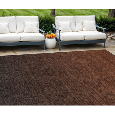 Tapis extérieur lavable abstrait orange et gris anthracite 8 pi x 10 pi
