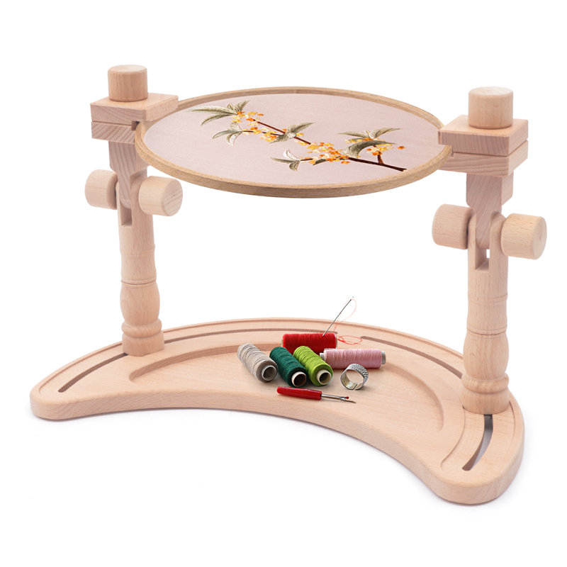 Outils de broderie de bureau multifonctionnels réglables en forme de lune