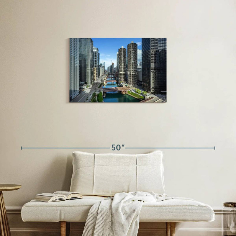 Tergel Chicago Riverside Towers, H 20 po x l 30 po
