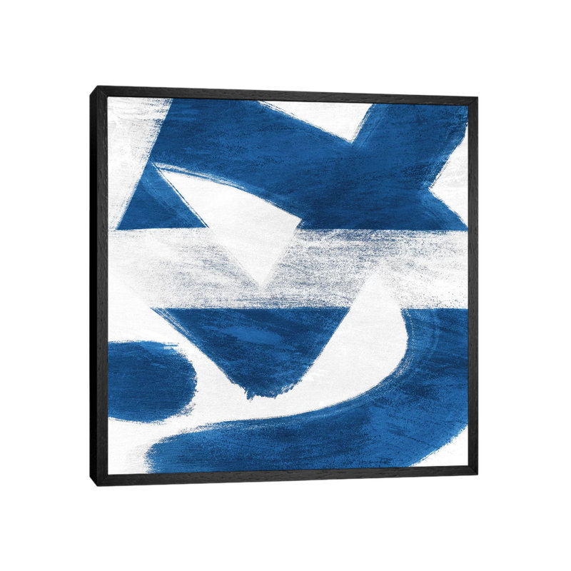 Classic Statements IV by Marcus Prime - Painting on Canvas, Black Framed, 45.72cm H x 45.72cm W x 3.81cm D