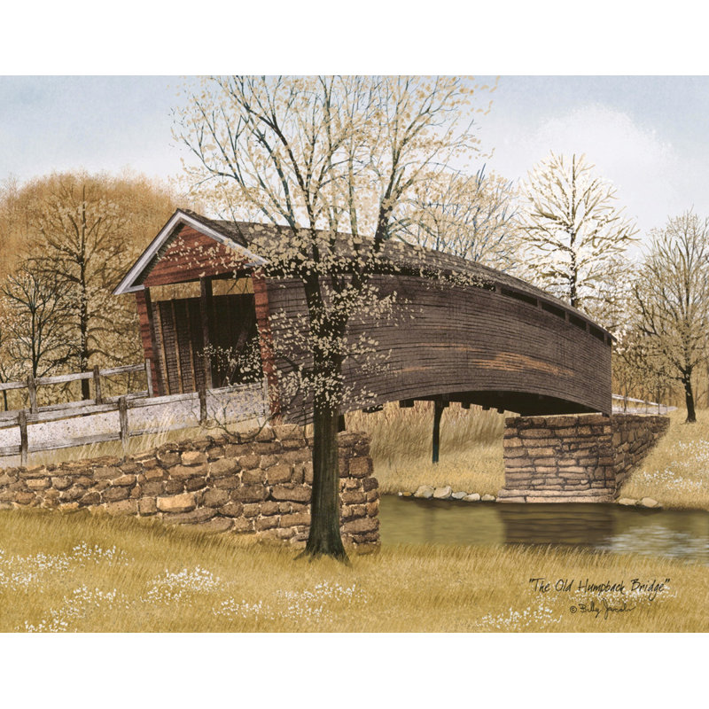 Le vieux pont à bosse, H 19 po x l 24 po