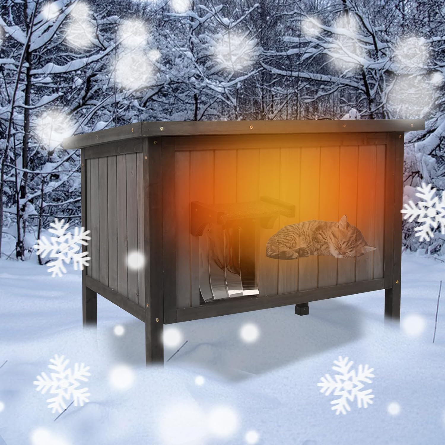 Insulated cat clearance houses for winter