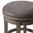 Maven Lane Alexander Swivel Backless Stool with Faux Leather Upholstery-92561090-92561089
