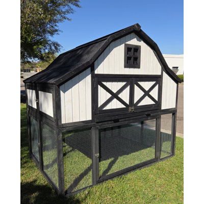 Bodnar 26.3 Square Feet Chicken Coop with Chicken Run For Up To 6 Chickens