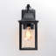 Lanterne murale d'extérieur en fer ETL avec crépuscule à l'aube à 13 lumières H 13,78 po MOZingo-1347300915-1366316667