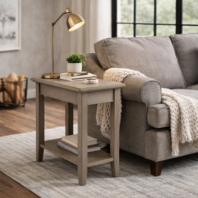 Laurent Solid + Manufactured Wood Narrow End Table
