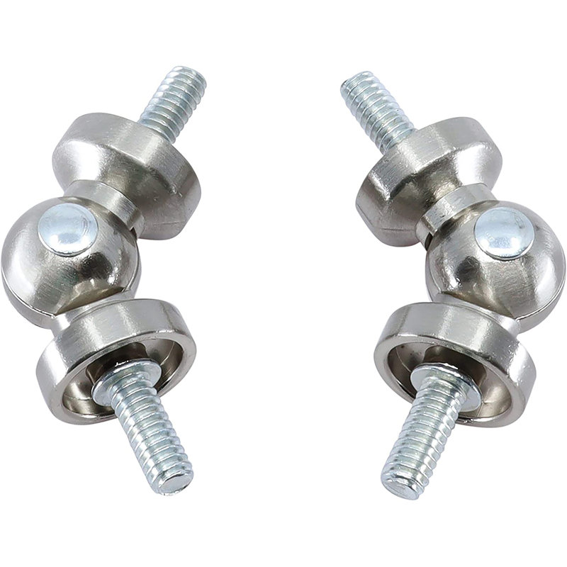 Meriville Hinged Elbow Connector, 2 pcs, 0.625", Satin Nickel