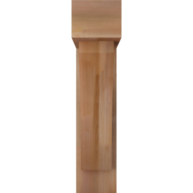Support de bloc Thorton avec entretoise décalée, 36 x 28, Cèdre rouge occidental de l 8 po (scié brut)