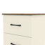 Table de chevet en bois manufacturé à 2 tiroirs H 23,7 po Arkia-119165722-69908976