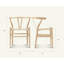 Fauteuil Wishbone, teinture blanche