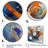 Blue And Orange Space - Surrealism Landscape Wall Art Decor-88561230