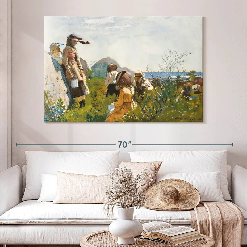 Leisha Berry Pickers, 34" H x 51" W