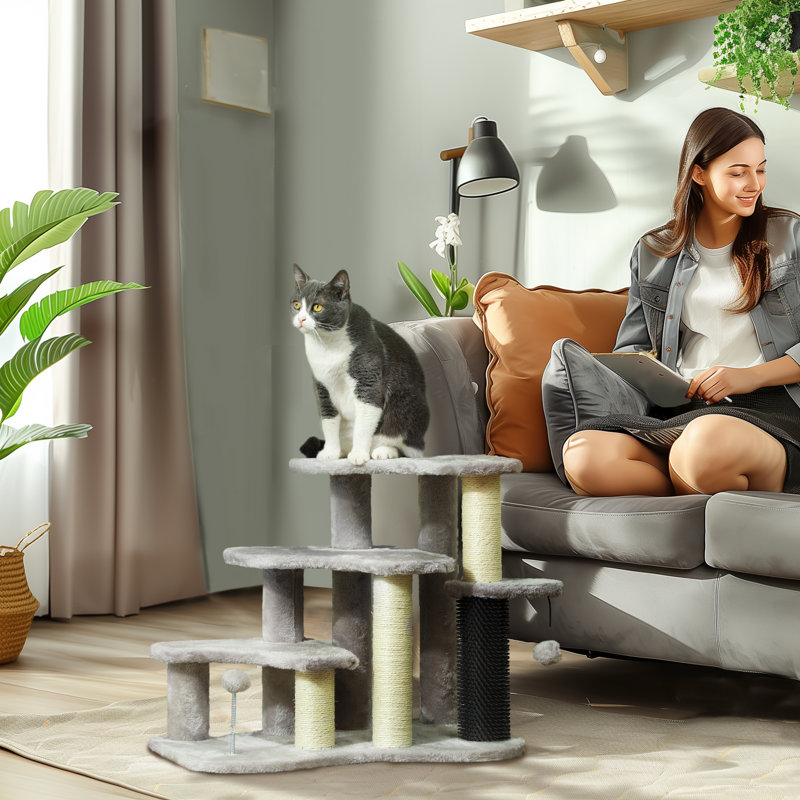 127cm H Cat Tree, Grey