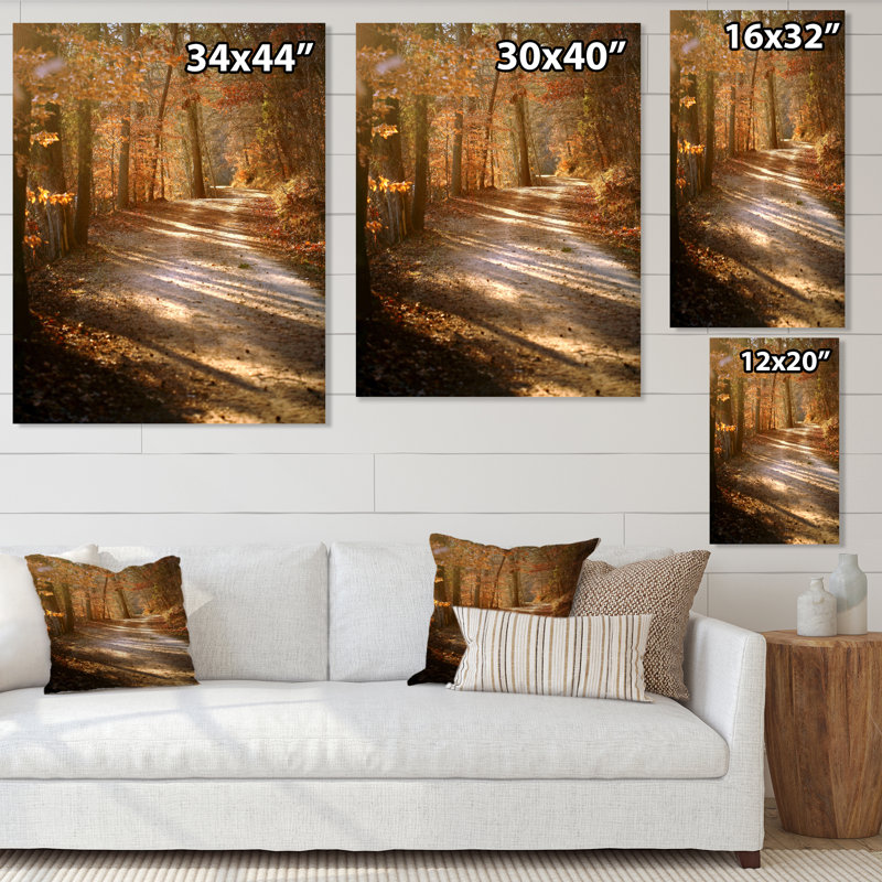 «Colorful Fall Leaves II», art mural traditionnel sur toile, H 44 po x l 34 po x P 1,5 po, Toile tendue