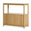 Open Plan Solid Wood Etagere Bookcase-805793183