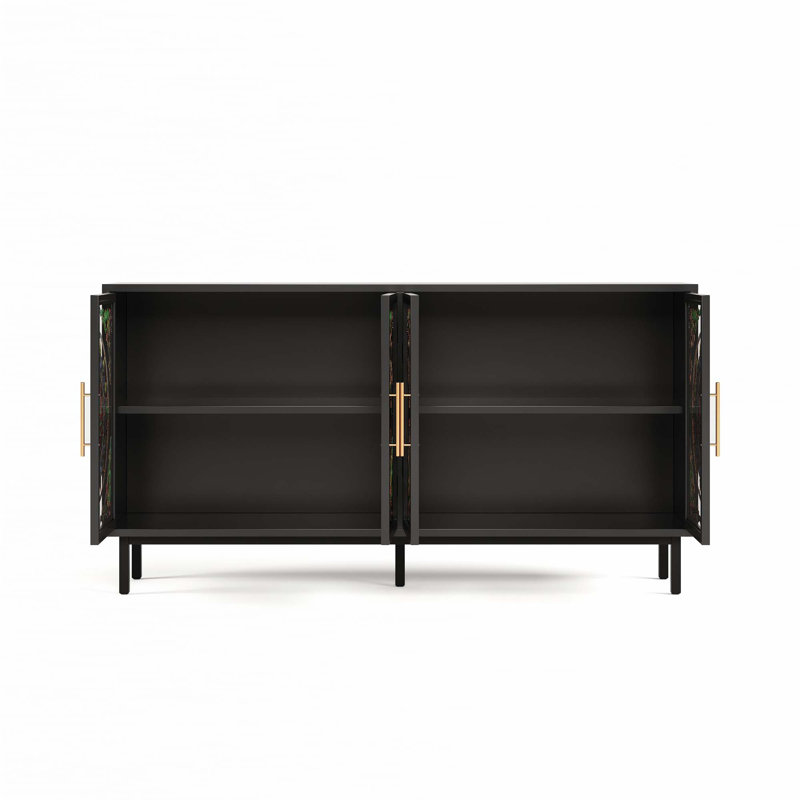 60.3 "Decorative Cabinet With 4 Doors