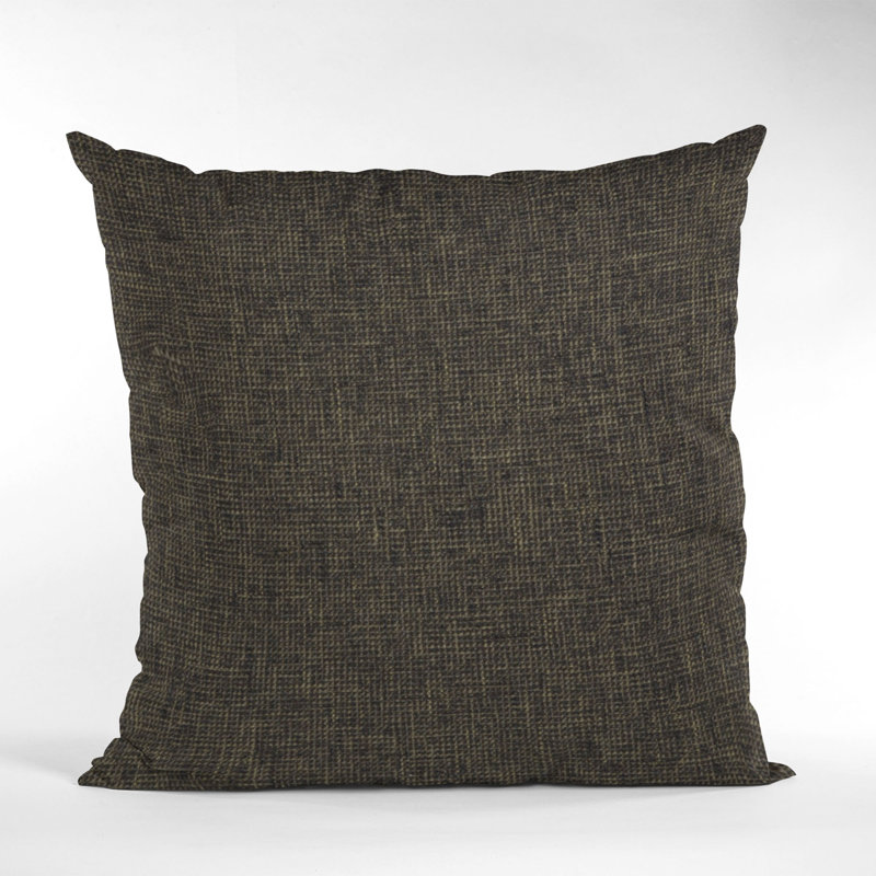 Linen Reversible Throw Pillow, 20" x 36", Espresso