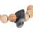 Coolidge Decorative Acacia Wood Bead with Marble Heart Accent for Home Decor - Garland Decoration for Living Room, Tabletop, or Shelf-1876342235
