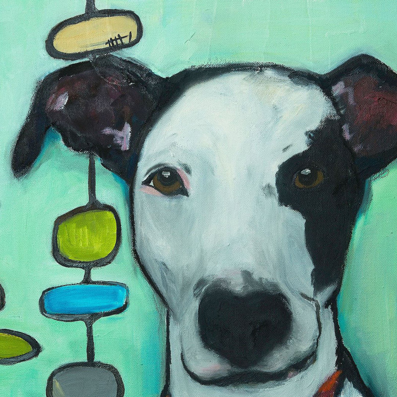 «Time for Fun», reproduction de peinture à l'huile sur toile tendue, H 18 po x l 18 po x P 1,5 po