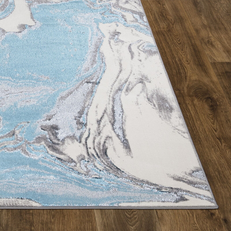 Abren Abstract Indoor / Outdoor Area Rug, Rectangle 120 x 170cm
