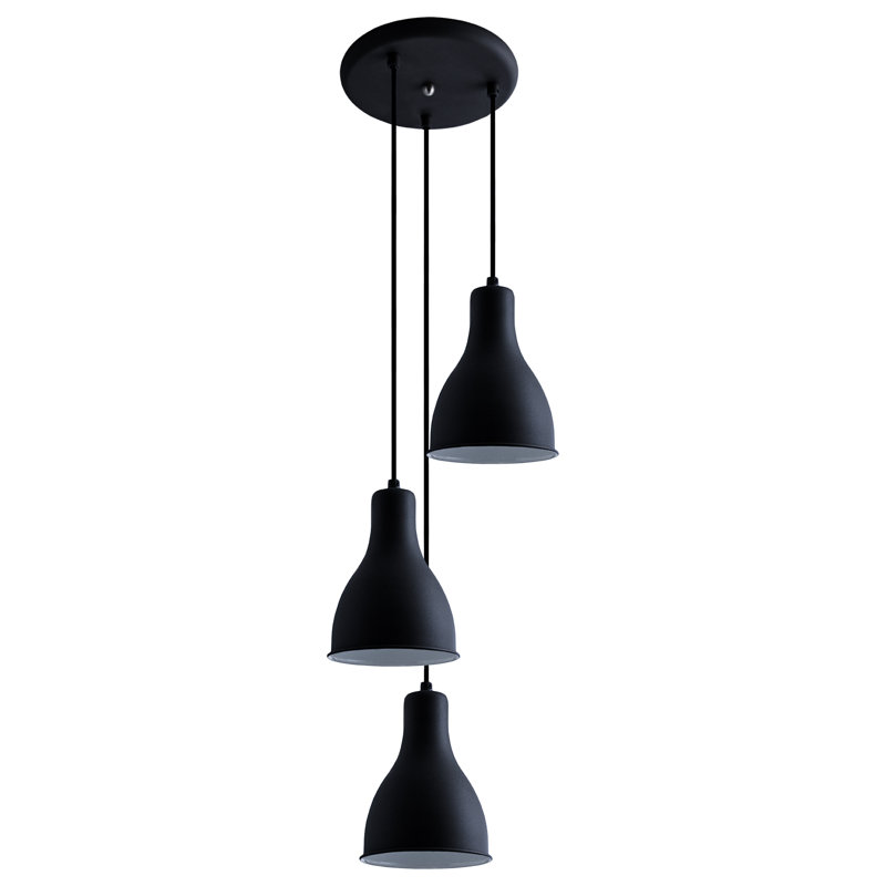 Poirier 3 - Light Cluster Pendant, Black