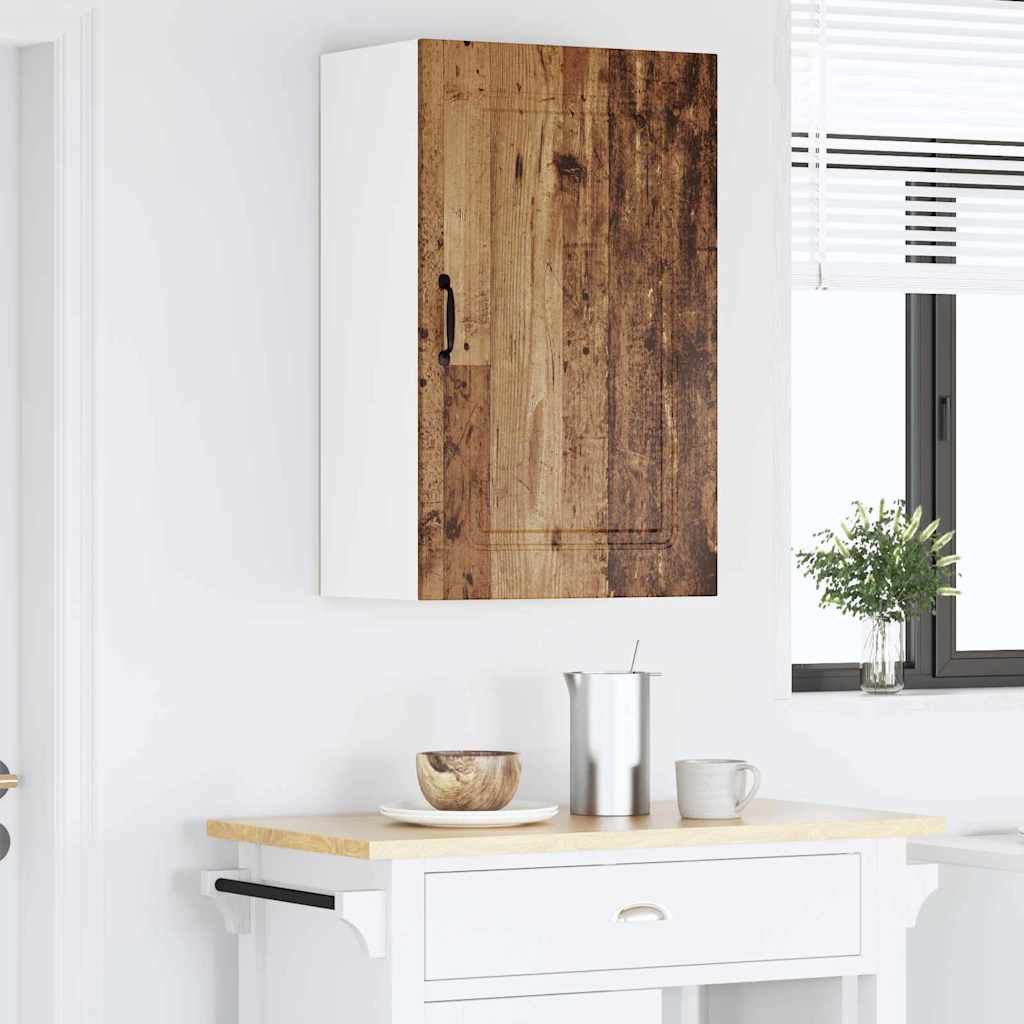 VIDAXL Kalmar Single Door Wall Kitchen Cabinet Old Wood - Image 2