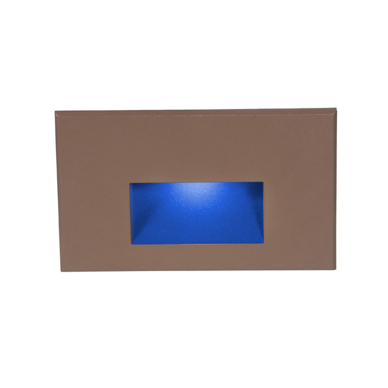 Éclairage pour marches en métal à DEL intégré LEDme, Bronze, Bleu