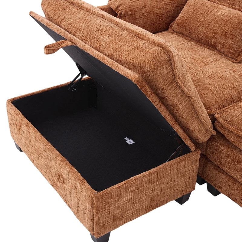 Modern Storage Sectional Couch