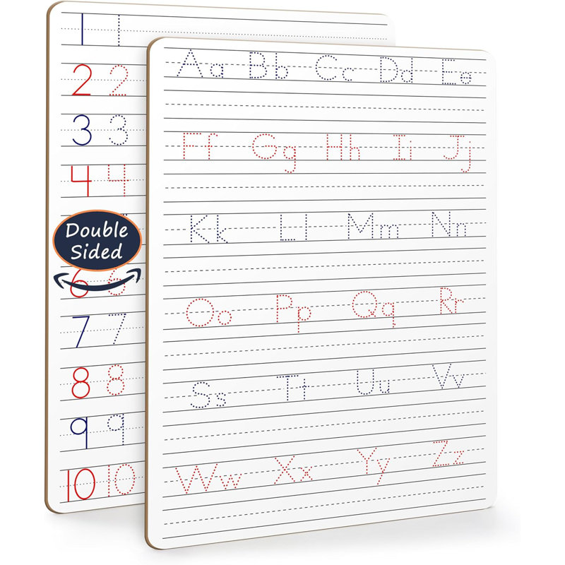 Scribbledo Pratique de l'écriture à sec pour enfants 9 x 12 pouces Alphabet Trace