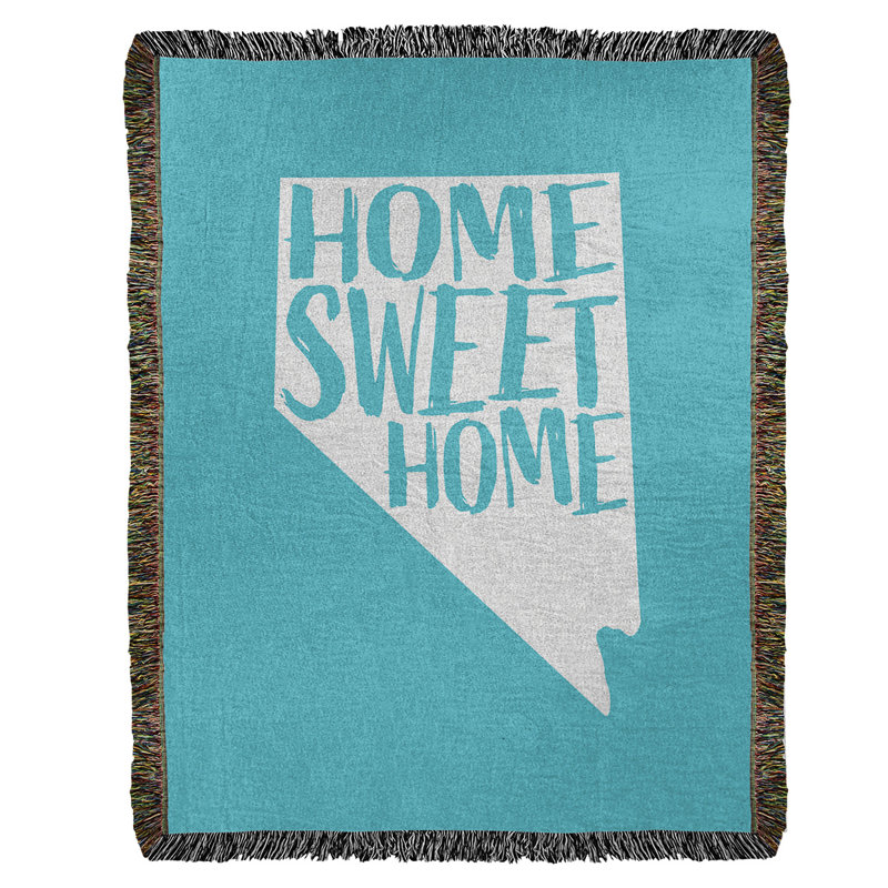 Jeté en coton tissé doux pour la maison nevada, l 37 po x L 52 po, Bleu sarcelle