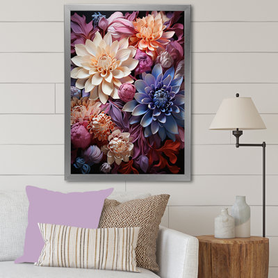 «Enchanted Visions Mums Florals» sur toile