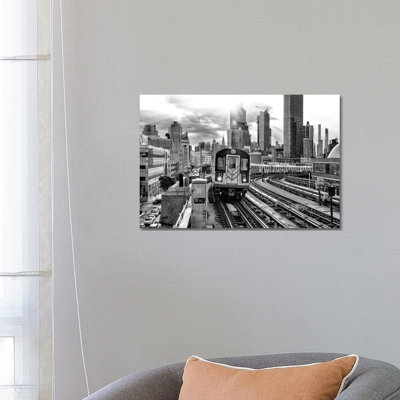 Line 7 Subway 1 Piece Wrapped Canvas Wall Art