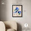 «Sapphire Scrawl Shadowbox Print Western Floral Art» par Art Remedy-115120579-115120580