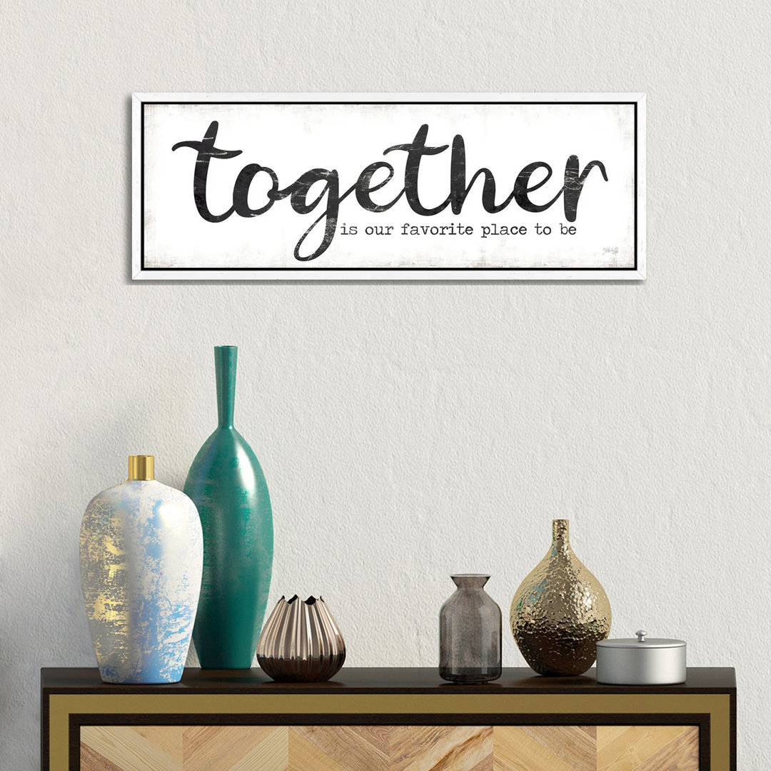 Together Is Our Favorite Place To Be by Marla Rae - Panoramic Print on Canvas