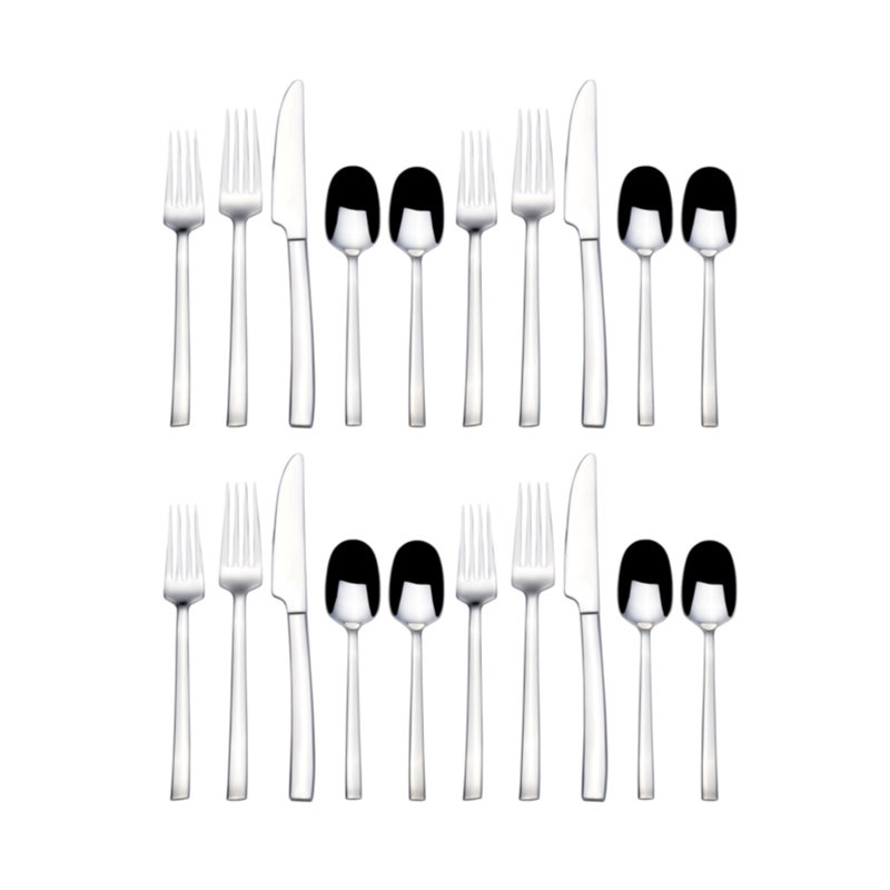 Ensemble de couverts 20 pièces Pfaltzgraff Yorkshire, service pour 4, acier inoxydable 18/10