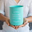 Pot à ustensiles en acier thermolaqué, turquoise