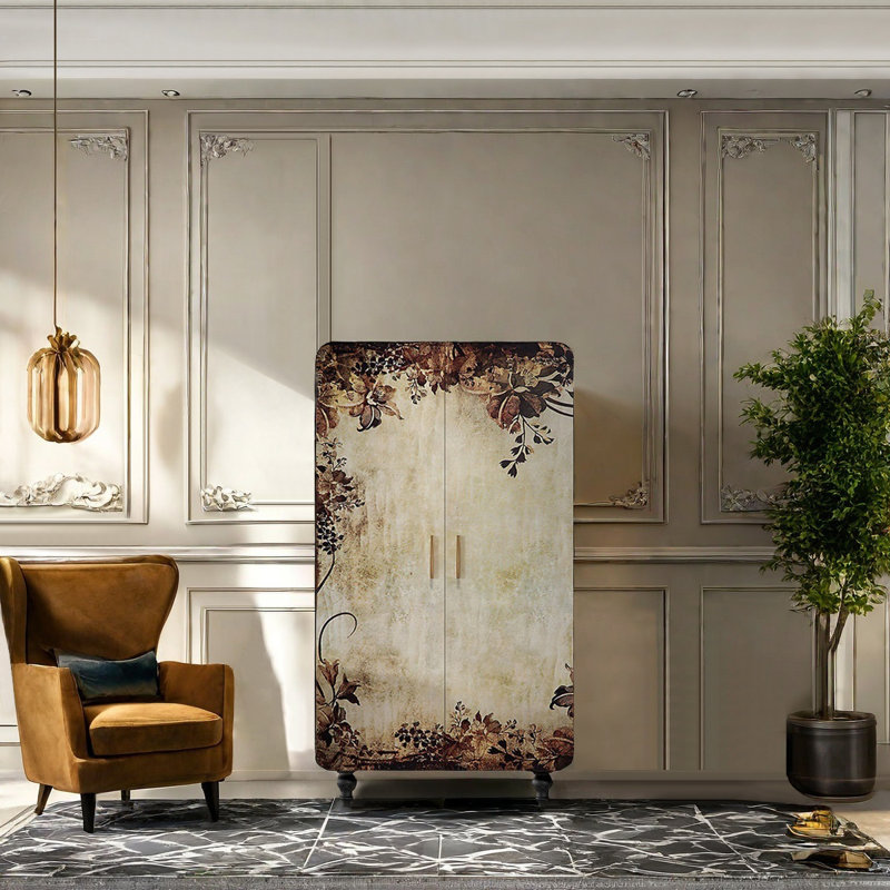 French cream style bedroom wardrobe