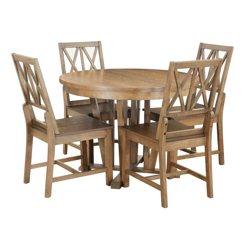 Ensemble de table de salle à manger extensible 5 pièces TopMAX Rustic