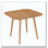 Table de salle à manger carrée en bois