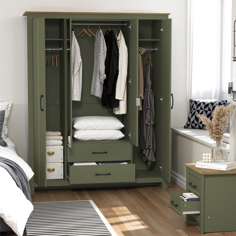 Limestone Mirage Bedroom Set, Kale Green/Reviera Eichi