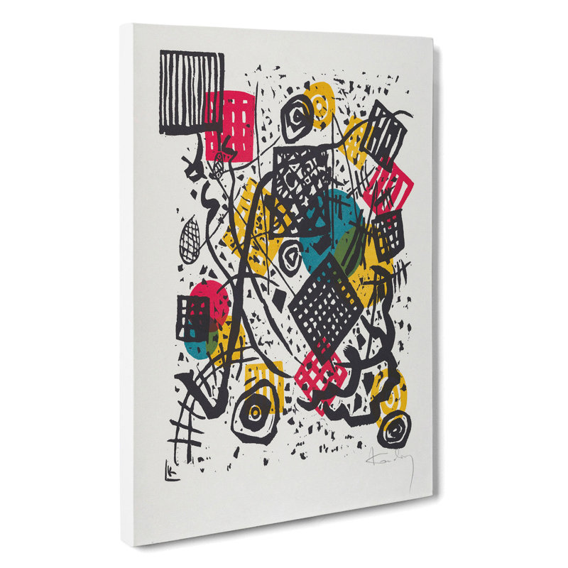 Small Worlds V by Wassily Kandinsky - Wrapped Canvas Painting, 91cm H x 60cm W x 3cm D