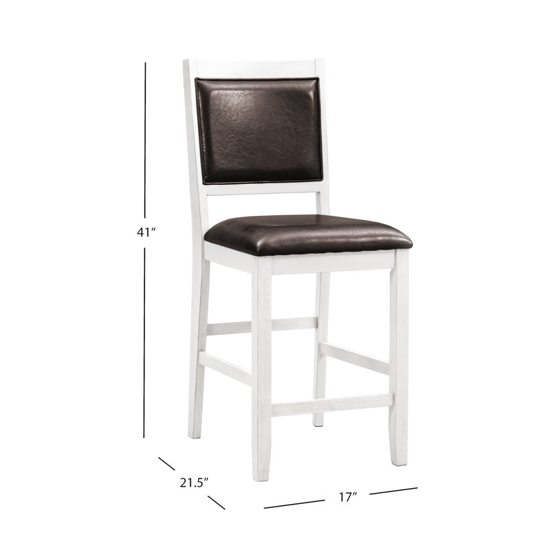 Tabouret de bar Achicam, Blanc