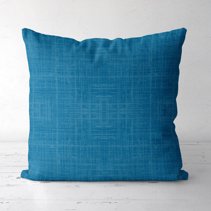 Housse de coussin carré et insert, Bleu d'été