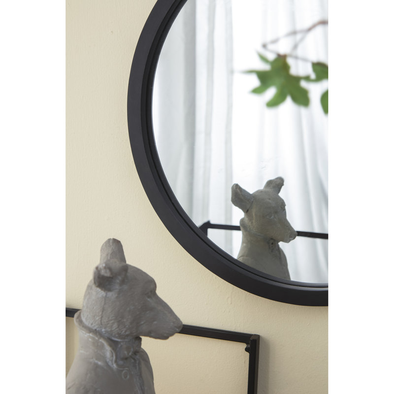 Miroir mural 20 po X, Noir