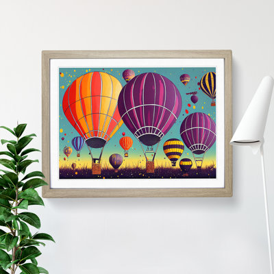 Splattered Hot Air Balloons Vol.1 - Framed Print